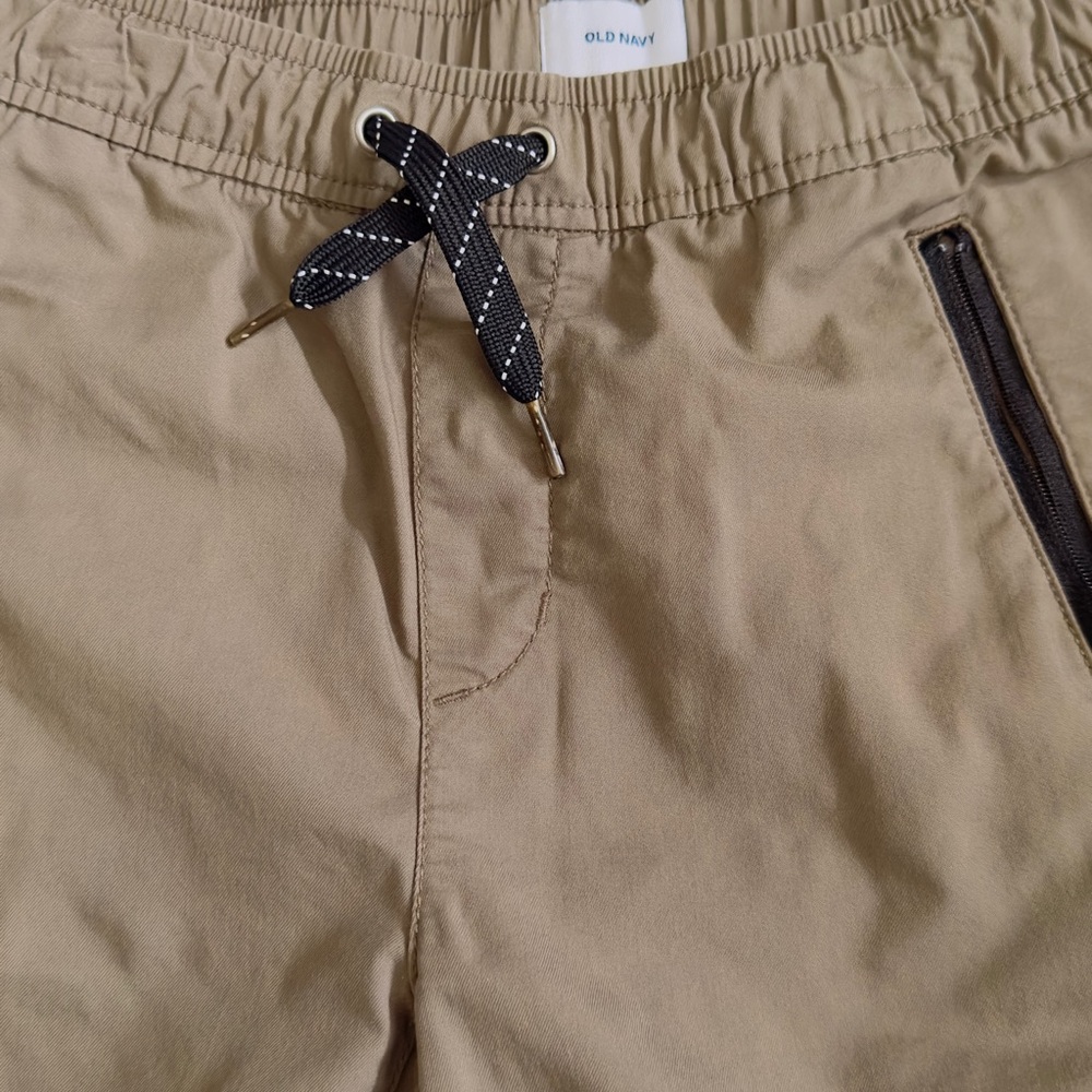 Old Navy Khaki Joggers with Black Drawstring